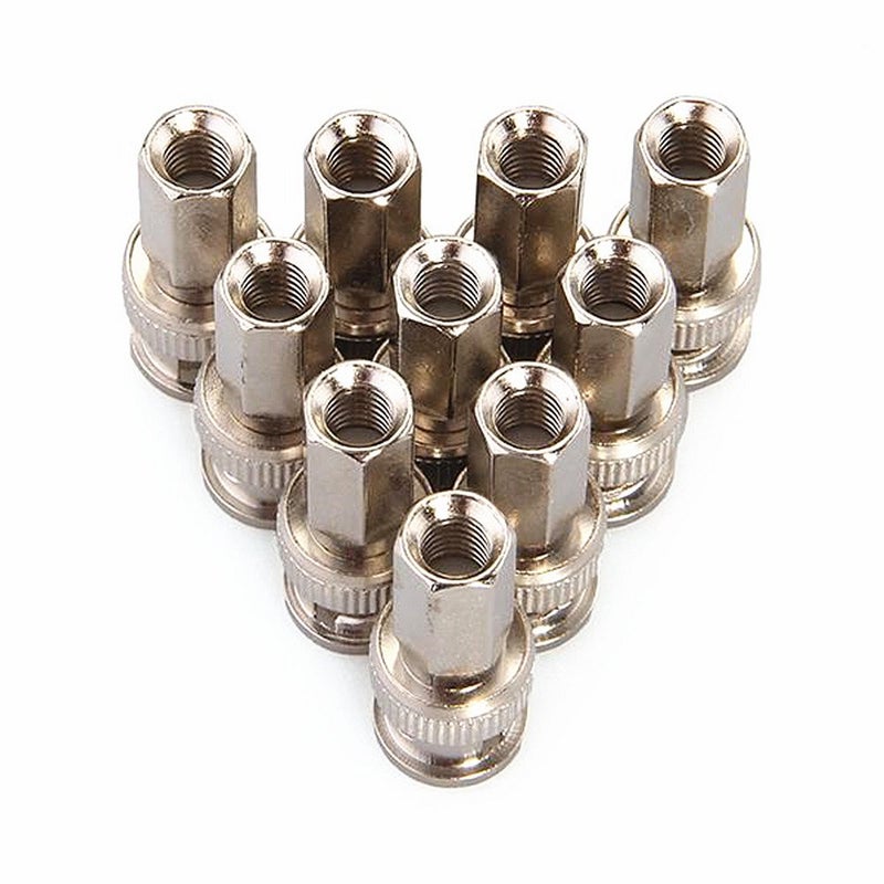 BeElion 10-Pack BNC Male Twist-on Connector for RG59 Coaxial Cable - 75 Ohm, Nickel-Plated Brass Housing, Brass Contacts - for CCTV Security Systems, Satellite TV & Antenna Setups, Easy Tool-Free Installation - Image 5